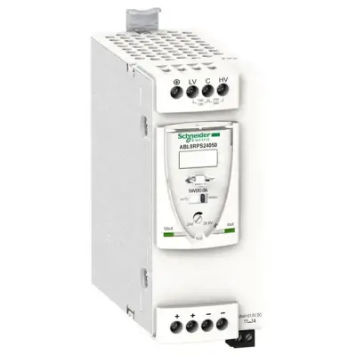 Schneider Electric - ABL8RPS24050 - düzenlenmiş SMPS - 1 veya 2 fazlı - 100..500 V - 24 V - 5 A - 1