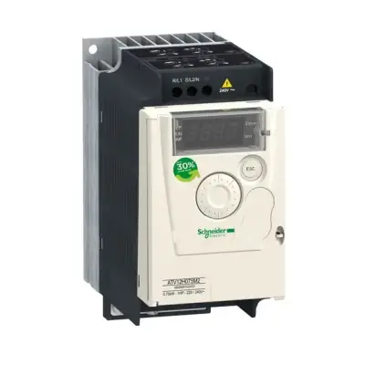 Schneider Electric - ATV12H055M2 - Hız Kontrol Cihazı ATV12 - 0,55kW - 0,75hp - 200..240V - 1fz - soğutma bloklu - 1