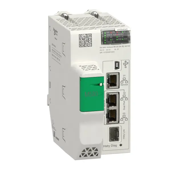 Schneider Electric - BMEH584040 - Yedek işlemci, Modicon M580, 16MB, 61 Ethernet cihazı, 16 Uzak I/O Kabineti (X80 & Quantum I/O) - 1