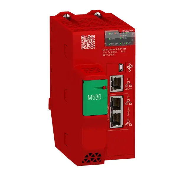 Schneider Electric - BMEP582040S - Bağımsız Güvenlik işlemcisi, Modicon M580, 8MB, 61 Ethernet cihazı, 8 Uzak I/O Kabineti, 16 CIP Güvenlik cihazı - 1