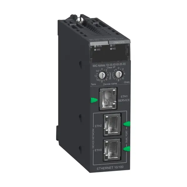 Schneider Electric - BMXCRA31210 - Modicon X80 RIO Drop E/IP Performans - Servis portu - Gelişmiş özellikler - 1