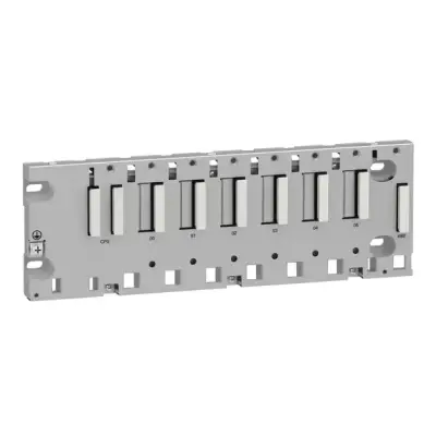 Schneider Electric - BMXXBP0600 - raf M340 - 6 slot - panel, plaka veya DIN rayı montajı - 1