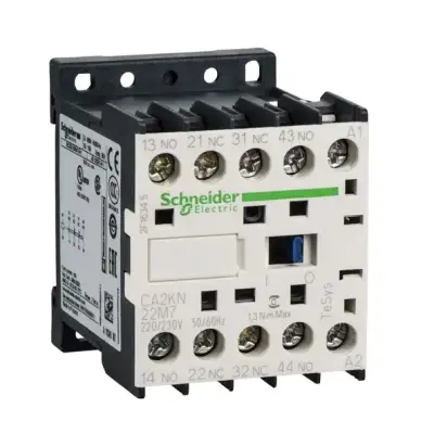Schneider Electric - CA2KN22M7 - TeSys K kontrol rölesi - 2 NA + 2 NK - <= 690 V - 220...230 V AC bobin - 1