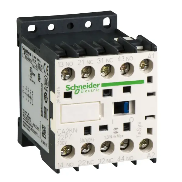 Schneider Electric - CA2KN22P7 - TeSys K kontrol rölesi - 2 NA + 2 NK - <= 690 V - 230 V AC bobin - 1