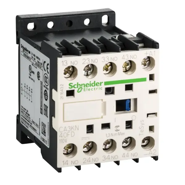 Schneider Electric - CA3KN40FD - TeSys K kontrol rölesi - 4 NA - <= 690 V - 110 V DC standart bobin - 1
