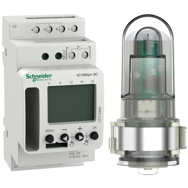 Schneider Electric - CCT15495 - Acti9 IC100kp+ 2C (1 - 99000 lux) SMART programlanabilir karartma anahtarı - 1