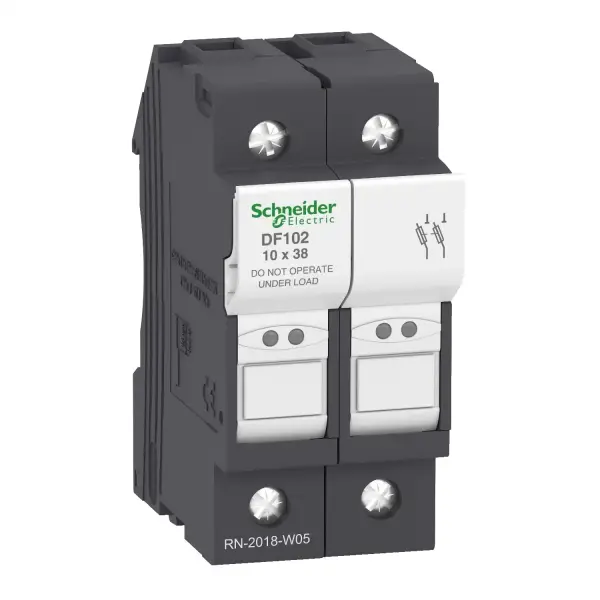 Schneider Electric - DF102 - TeSyS sigorta bağlantı kesici 2P 32A - sigorta boyutu 10 x 38 mm - 1