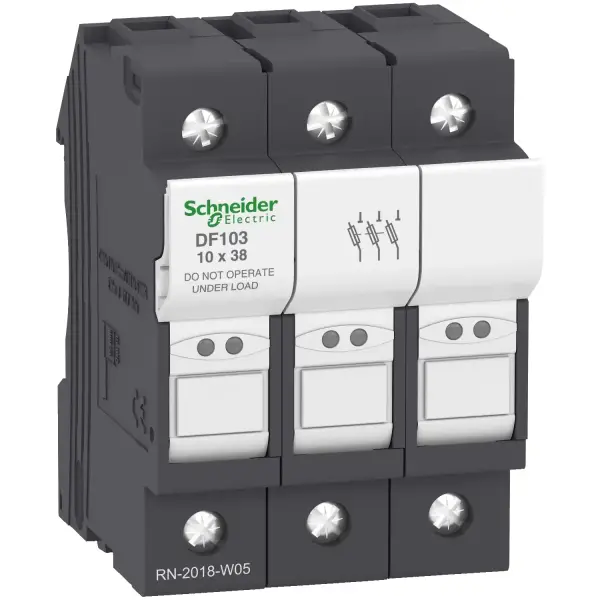 Schneider Electric - DF103 - TeSyS sigorta bağlantı kesici 3P 32A - sigorta boyutu 10 x 38 mm - 1