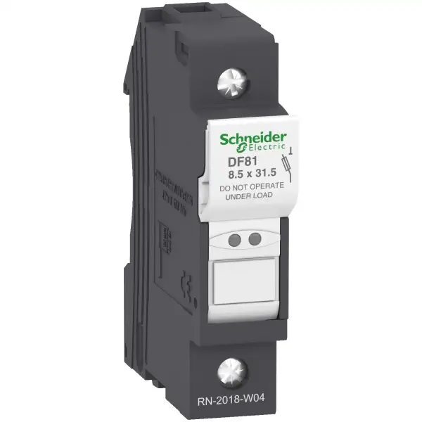 Schneider Electric - DF81 - Fuse carrier TeSys DF, 1P 25A, fuse size 8.5x31.5 mm - 1
