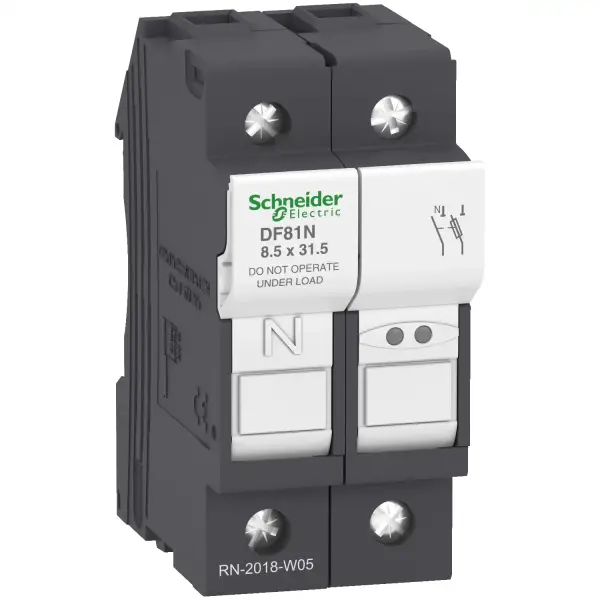 Schneider Electric - DF81N - TeSyS sigorta bağlantı kesici 1P N 25A - sigorta boyutu 8,5 x 31,5 mm - 1
