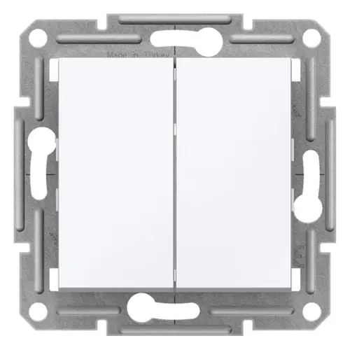 Schneider Electric - EPH0370121 - Asfora Komütatör Beyaz, Vidasız, Çerçevesiz - 1