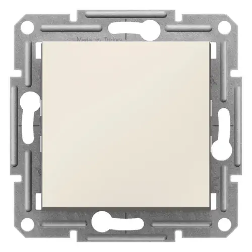Schneider Electric - EPH0770123 - Asfora Liht Butonu Krem, Vidasız, Çerçevesiz - 1