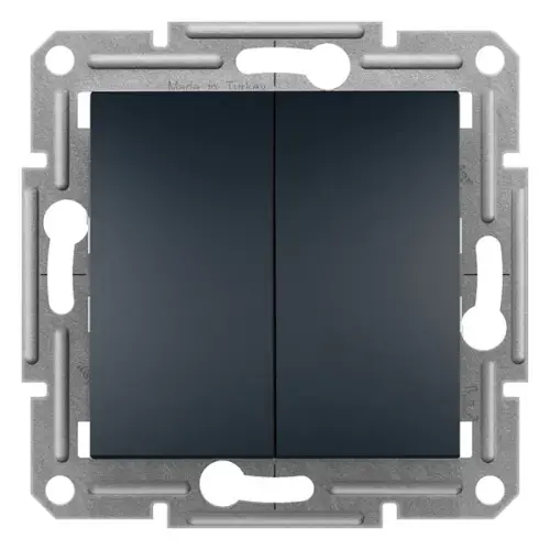 Schneider Electric - EPH1100171 - Asfora Plus Komütatör Liht Antrasit, Vidasız, Çerçevesiz - 1