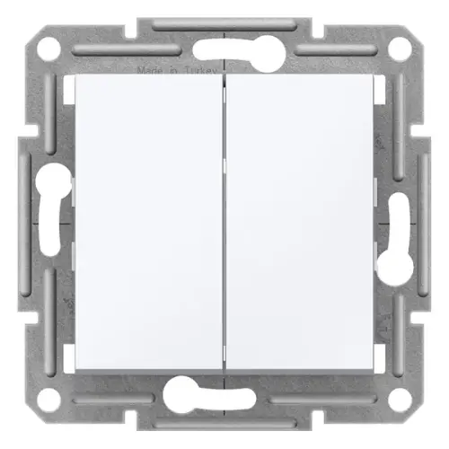 Schneider Electric - EPH1170121 - Asfora Komütatör Liht Beyaz, Vidasız, Çerçevesiz - 1