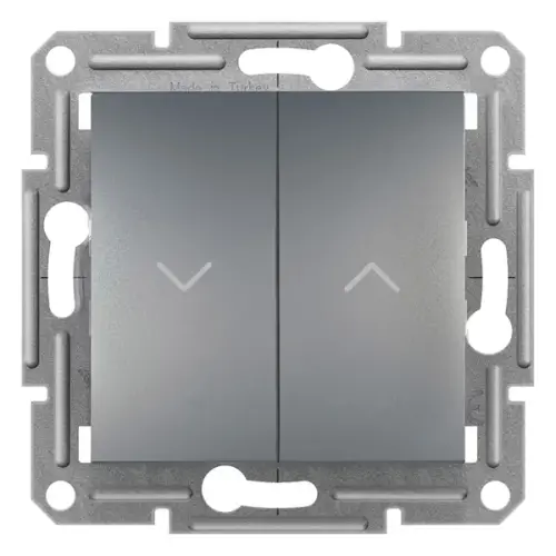 Schneider Electric - EPH1300162 - Asfora Plus Jaluzi Kumanda Liht Buton Çelik, Vidasız, Çerçevesiz - 1