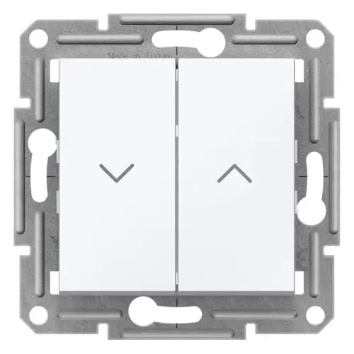 Schneider Electric - EPH1370521 - Asfora Jaluzi Kumanda Anahtarı Beyaz, Vidasız, Çerçevesiz - 1