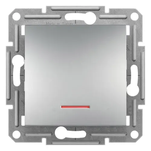 Schneider Electric - EPH1400161 - Asfora Plus Işıklı Anahtar Alüminyum, Vidasız, Çerçevesiz - 1
