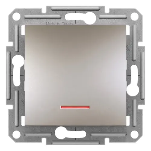Schneider Electric - EPH1400169 - Asfora Plus Işıklı Anahtar Bronz, Vidasız, Çerçevesiz - 1