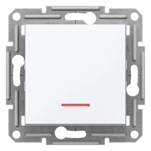 Schneider Electric - EPH1470121 - Asfora Işıklı Anahtar Beyaz, Vidasız, Çerçevesiz - 1