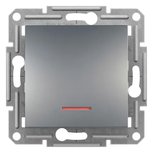 Schneider Electric - EPH1500162 - Asfora Plus Işıklı Vavien Çelik, Vidasız, Çerçevesiz - 1
