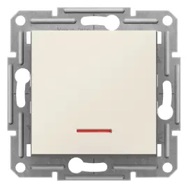 EPH1570123 - Asfora 2-way Sw. W/ Loc.l. W/o Frm Cream - Asfora Işıklı Vavien Çerçevesiz - 1