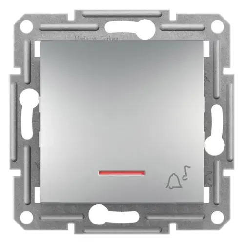 Schneider Electric - EPH1700161 - Asfora – Zil İşaretli Işıklı Liht Buton – Alüminyum - 1