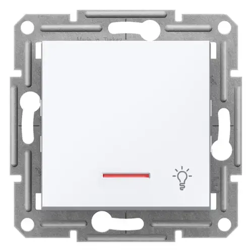 Schneider Electric - EPH1870121 - Asfora Push-b W/ Loc.l. W/o Frm Whıte - Asfora Işıklı Liht (ışık İşaretli) - 1