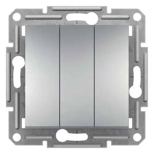 Schneider Electric - EPH2100161 - Asfora Üçlü Anahtar - Alüminyum - 1