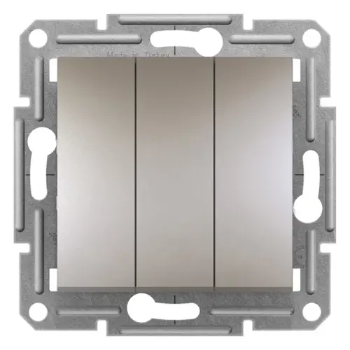 Schneider Electric - EPH2100169 - Asfora 3-circuit Switch Bronze - 1