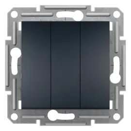 EPH2100171 - Asfora 3-circuit Switch Anthracite - 1
