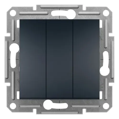 Schneider Electric - EPH2100171 - Asfora 3-circuit Switch Anthracite - 1