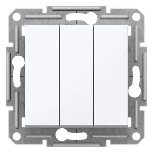 Schneider Electric - EPH2170121 - Asfora 3-circuit Switch W/o Frm White - 1