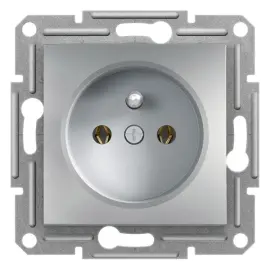 EPH2800161 - Asfora Plus Ups Priz Alüminyum, Vidalı, Çerçevesiz - 1