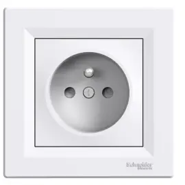 EPH2800221 - Asfora Ups Priz (çocuk Korumalı) Çerçeveli, Beyaz - 1