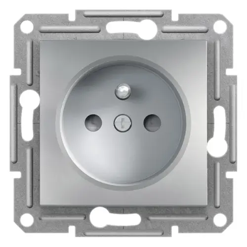 Schneider Electric - EPH2800261 - Asfora Ups Priz (çocuk Korumalı), Alüminyum - 1