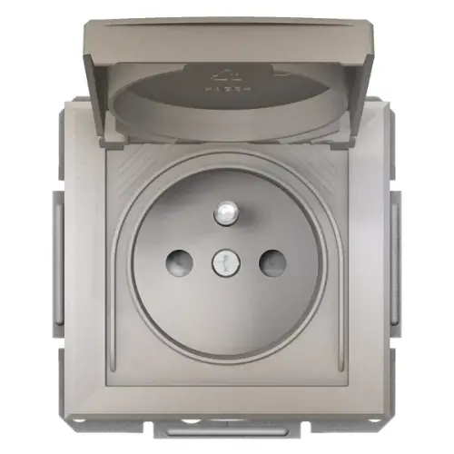 Schneider Electric - EPH2800669 - Asfora Plus Kapaklı Ip44 Ups Priz Bronz, Vidalı, Çerçevesiz - 1