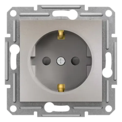 Schneider Electric - EPH2900269 - Asfora Plus Çocuk Korumalı Topraklı Priz Bronz, Vidalı, Çerçevesiz - 1