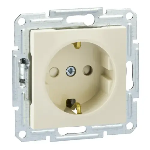 Schneider Electric - EPH2900823 - Asfora Top. Prız(coc Kor),krem Cercsız - Asfora Çocuk Korumalı Topraklı Priz Antrasit - 1