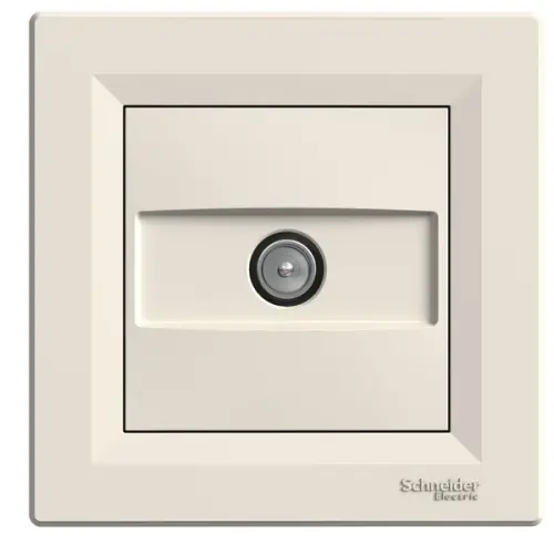 Schneider Electric - EPH3200123 - Asfora Tv Socket Ending 1db Cream - 1