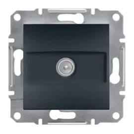 EPH3200171 - Asfora Tekli Tv Prizı Sonlu 1db Antrasit - 1