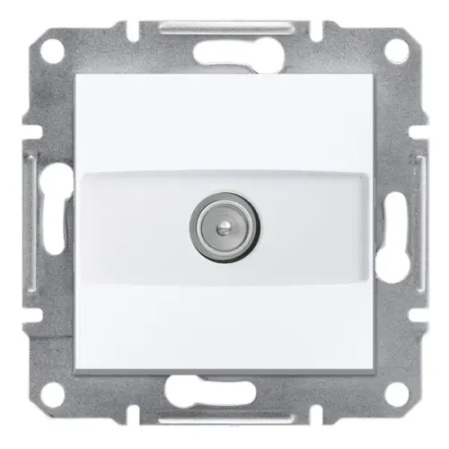 Schneider Electric - EPH3270121 - Asfora Tv Prizi, Sonlu Çerçevesiz Beyaz - 1