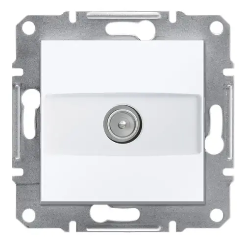 Schneider Electric - EPH3270321 - Asfora Tv Prizi, Geçişli, 8 Db Çerçevesiz Beyaz - 1