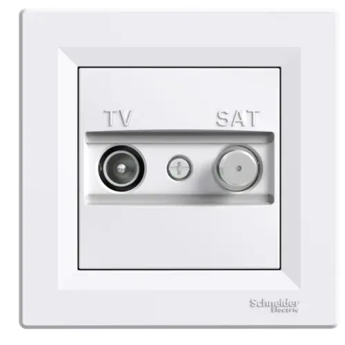 Schneider Electric - EPH3400121 - Asfora Tv - Sat Prizi, Sonlu, F Tipi, İkili - 1