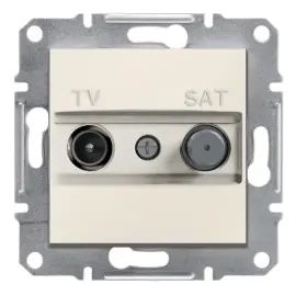 EPH3470123 - Asfora Tv - Sat Prizi, Sonlu, F Tipi, İkili Çerçevesiz - 1