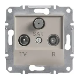 EPH3500169 - Asfora Tv/r/sat Prız Sonlu 1db Bronz - 1