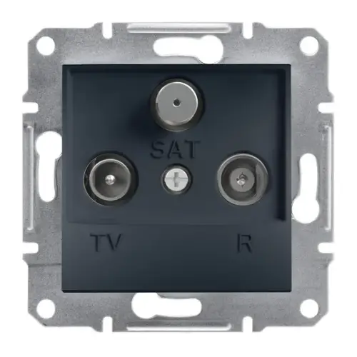 Schneider Electric - EPH3500171 - Asfora – Sonlu Tv/r/sat Prizi, 1db – Antrasit - 1