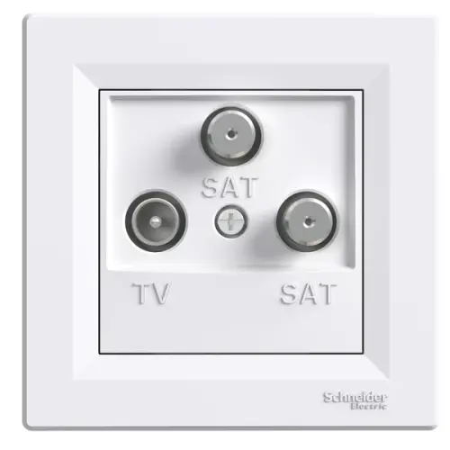Schneider Electric - EPH3600121 - Asfora Tv - Sat - Sat Prizi, Sonlu, Üçlü - 1
