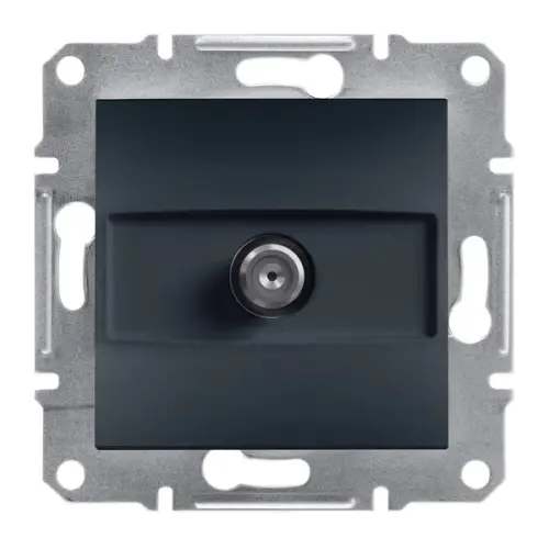 Schneider Electric - EPH3700271 - Asfora – Geçişli Sat Prizi, 4db – Antrasit - 1