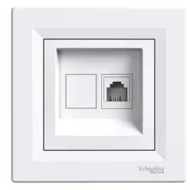 EPH4100121 - Asfora Rj11 Telephone Socket White - 1