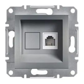 EPH4100162 - Asfora Rj11 Telephone Socket Steel - 1